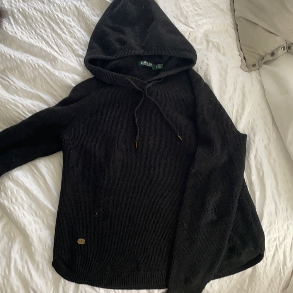 RAPLH LAUREN KNIT HOODIE